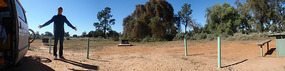 Morning at our campsite at Mungo