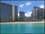 Hilton Hawaiian Village from boat