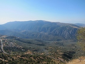 Mountain views leaving Arachova
