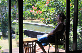 Ankunft @ Rigils... Blick in den Garten