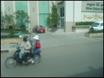 Carrying Bicycle on Motobike