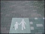 Pedestrian Side of Sidewalk