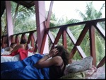 Mattresses on Deck, Pak Beng, Laos