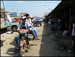 Village on the way to the Lake, Cambodia