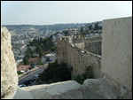 Jerusalem Hills From Top of Wall