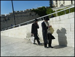 Orthodox Jews Going to Western Wall, Jerusalem