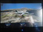 Airplane Map on Flight to Jordan