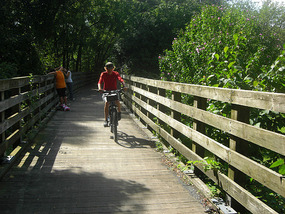 Riding  Virginia Creeper Trail