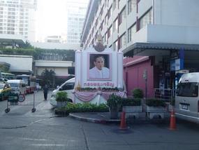 King of Thailand-Outside Suk 11 Hostel