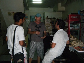 David Hostel Owner (blue cap)