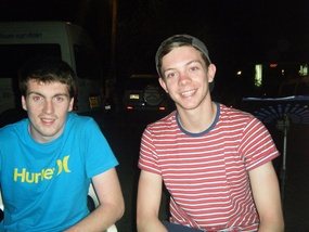 Friends Andrew and Callum-England