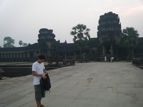 Causeway Over Moat-Angkor Wat, Cambodia