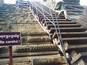 Temple Steps Built Over Original Steps