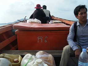 Boat to Rabbit Island, Cambodia