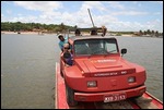 Crossing the river in the buggy