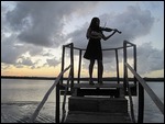 Only tears of laughter for violin girl