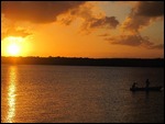 Sunset and sax, beautiful combination