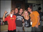 With the boys
