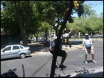 Skateboard action