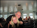 Giving Grandad a piggy back
