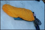 Sleeping out on the ice