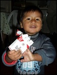 Random kid and his favourite toy