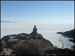 One of the islands in the middle of the salar