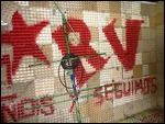 Inside Radio Venceremos' soundproof studio