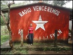 Outside the radio station
