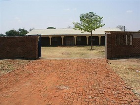 d Gated entrance to the Chizeni Clinic