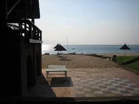 b Beach scene