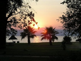 a Beautiful sunrise view from our room