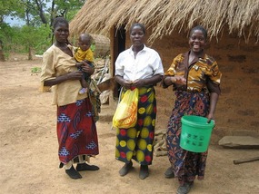Always lots of children cared by mothers