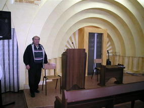 Inside Messianic Church in Zhitomer