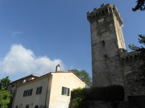 Our little villa with our big tower