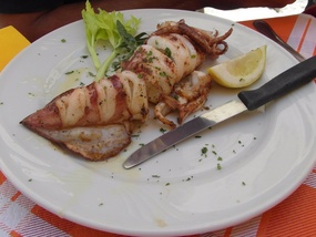 Stuffed squid - yum