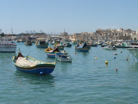 Fishing boats in the harbour