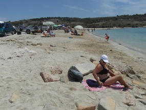At the local beach