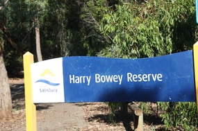 Entrance to the reserve across the road