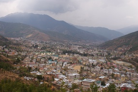Thimphu the capital of Bhutan