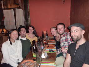 Farewell meal at La Quimba