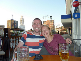 Cerveza o'clock on Plaza Prat...