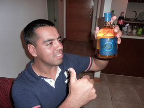 Chilean pisco as presented by Esteban...