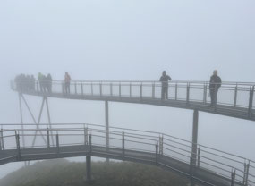 At First mist hiding normally spectacular scenery