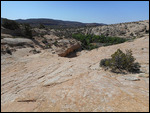 Walking down to see the cave ruins
