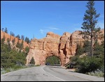 One of two arches we drove through